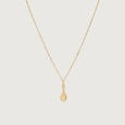 Textured Twist Gold Pendant,,hi-res view 3