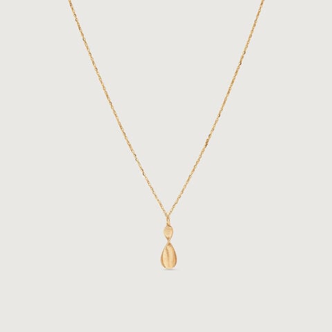 Textured Twist Gold Pendant