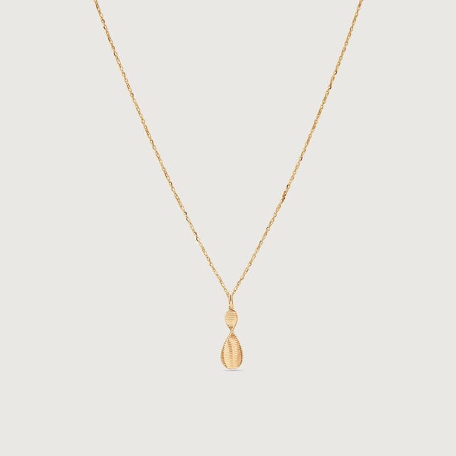 Textured Twist Gold Pendant,,hi-res image number null