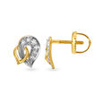 Angel Wings Fancy Diamond Stud Earrings,,hi-res view 2