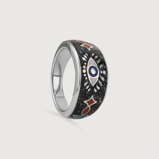 Cosmic Drip Silver Ring,,hi-res image number null