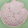 Floral Link Silver Anklet,,hi-res view 1