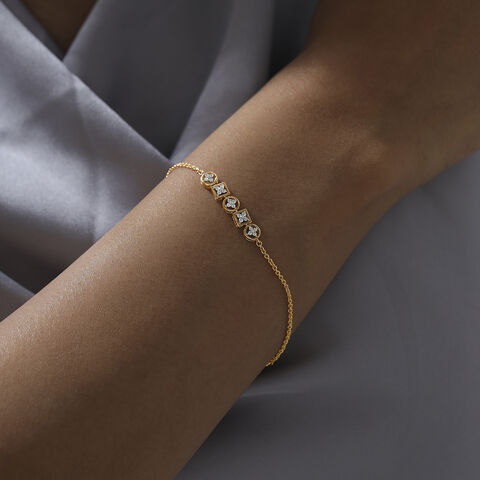 Geometric Rhythm Diamond Bracelet