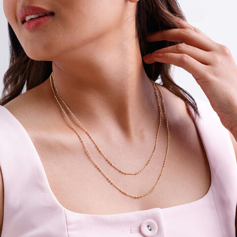 Contemporary Paperclip Curb Gold Chain