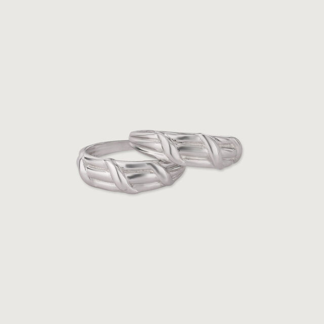 Twist Play Silver Toe Ring,,hi-res image number null