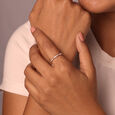 Radiant Wave 14KT Gold & Diamond Ring,,hi-res view 2