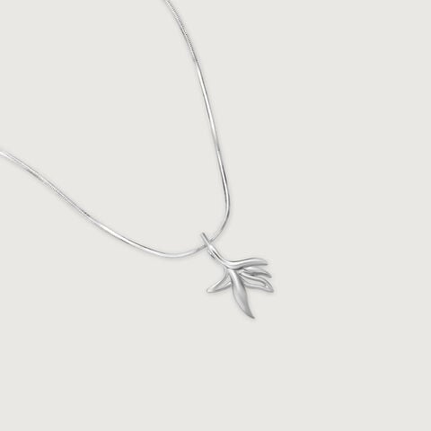 Organic Form Silver Pendant