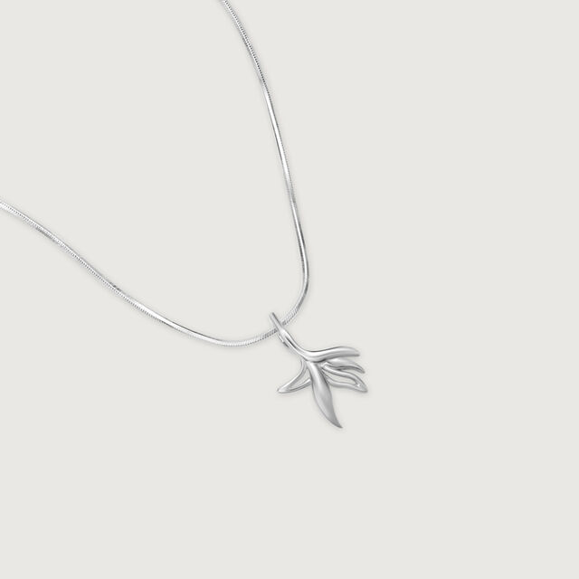 Organic Form Silver Pendant,,hi-res image number null