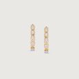 Infinite Glow Diamond Hoop Earrings,,hi-res view 3