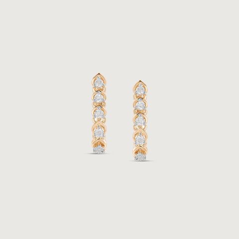 Infinite Glow Diamond Hoop Earrings