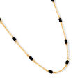 Mia Sutra DIY with Black Bunch Beads Multiple Stacking Charm Chain,,hi-res view 4