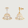 Gilded Lippan Gold & Diamond Jhumka,,hi-res view 3