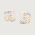 Swirl Pop Diamond Earrings,,hi-res view 2