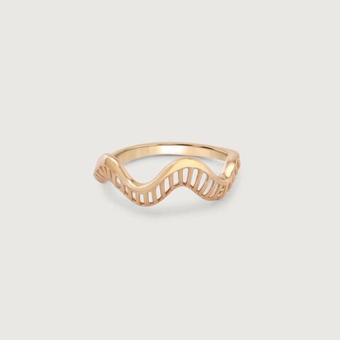 Aura Ripple Gold Ring