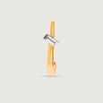 14KT Yellow Gold Diamond Nose Pin,,hi-res view 1