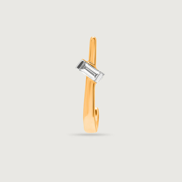 14KT Yellow Gold Diamond Nose Pin,,hi-res image number null