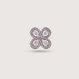 Dainty Clover Gold & Diamond Nose Pin,,hi-res view 3