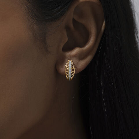 Radiant Linear Diamond Hoop Earrings