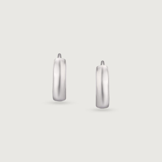 Polished Sleek Silver Earrings,,hi-res image number null
