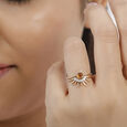 14KT Yellow And White Gold Detachable Rising Sun Diamond Ring,,hi-res view 7