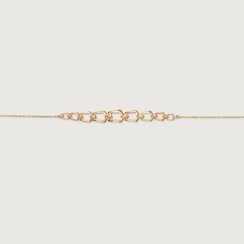 Square Symphony 14KT Yellow Gold Bracelet