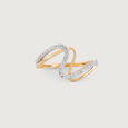 Mystic Wave Gold & Diamond Finger Ring,,hi-res view 3