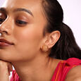 Warli Couture 22KT Gold Stud Earrings,,hi-res view 2