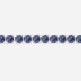 Deep Blue Bling Silver Bracelet,,hi-res view 4