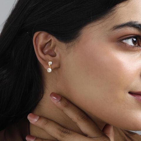 Flex Duo Pearl Earrings