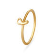 Letter P 14KT Yellow Gold Initial Ring,,hi-res view 1