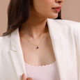 Refined Dainty Amethyst Gold Pendant,,hi-res view 2