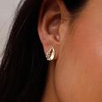 Pinwheel Diamond Stud Earrings,,hi-res view 2
