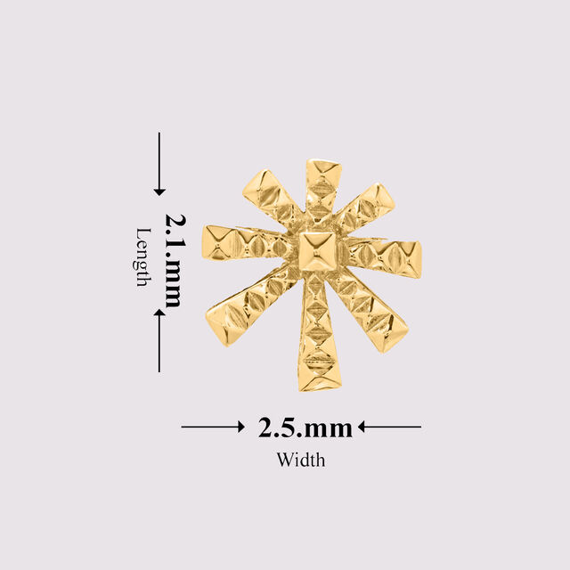 Cosmic  Charm  14KT Stud Earrings,,hi-res image number null