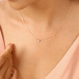 Dual Radiance 18KT Pendant with Chain,,hi-res view 1