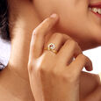 Sun Halo Diamond Ring,,hi-res view 2