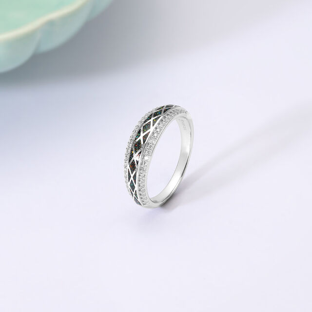 Shimmer Crush Silver Ring,,hi-res image number null