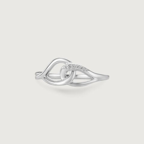 Twisted Elegant Silver Ring
