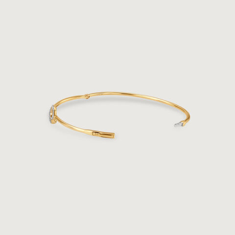 Love Story Diamond & Gold Bangle