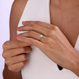 Twilight Firefly 14 kt Gold & Blue Topaz Finger Ring,,hi-res view 2