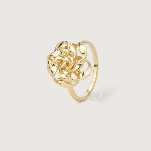 Sculpted Bloom Gold Ring