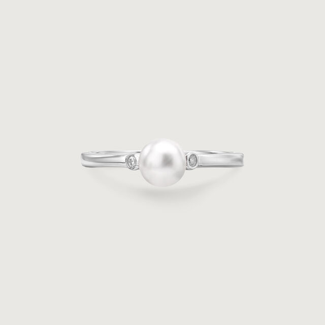 Blush Glow Silver Ring,,hi-res image number null