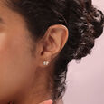 Twilight Butterfly 14KT Gold & Diamond Stud Earrings,,hi-res view 2