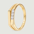 Sculpted Asymmetric Diamond Ring,,hi-res view 4