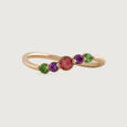 Nature Palette Tourmaline & Gold Finger Ring,,hi-res view 3