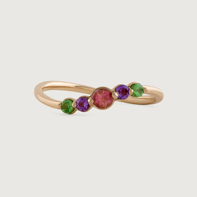 Nature Palette Tourmaline & Gold Finger Ring,,hi-res image number null