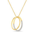 Mia 14kt Yellow Gold And Diamond Pendant,,hi-res view 2