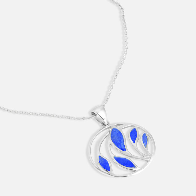 Deep Azure Silver Pendant,,hi-res image number null