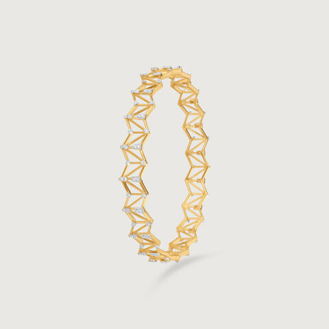 Radiant Lattice Diamond Bangle