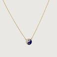 Yin Yang Evil Eye Gold Necklace,,hi-res view 3