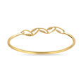 14KT Yellow Gold Creeper Chic Diamond Bangle,,hi-res view 4